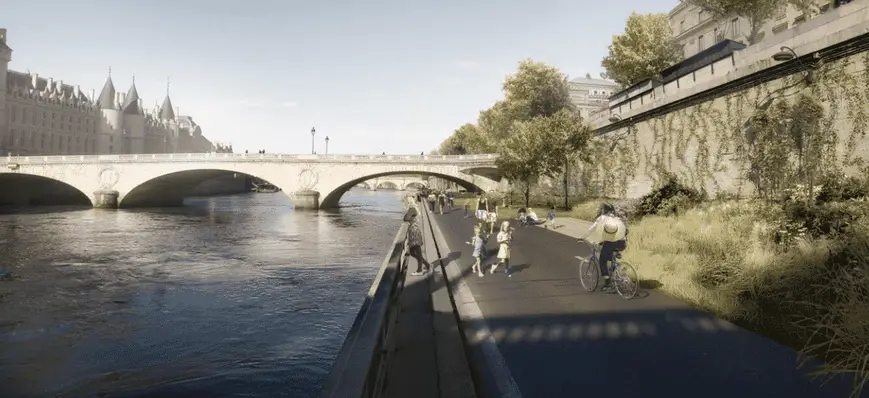 Baignade ou navigation fluviale dans la Seine et l